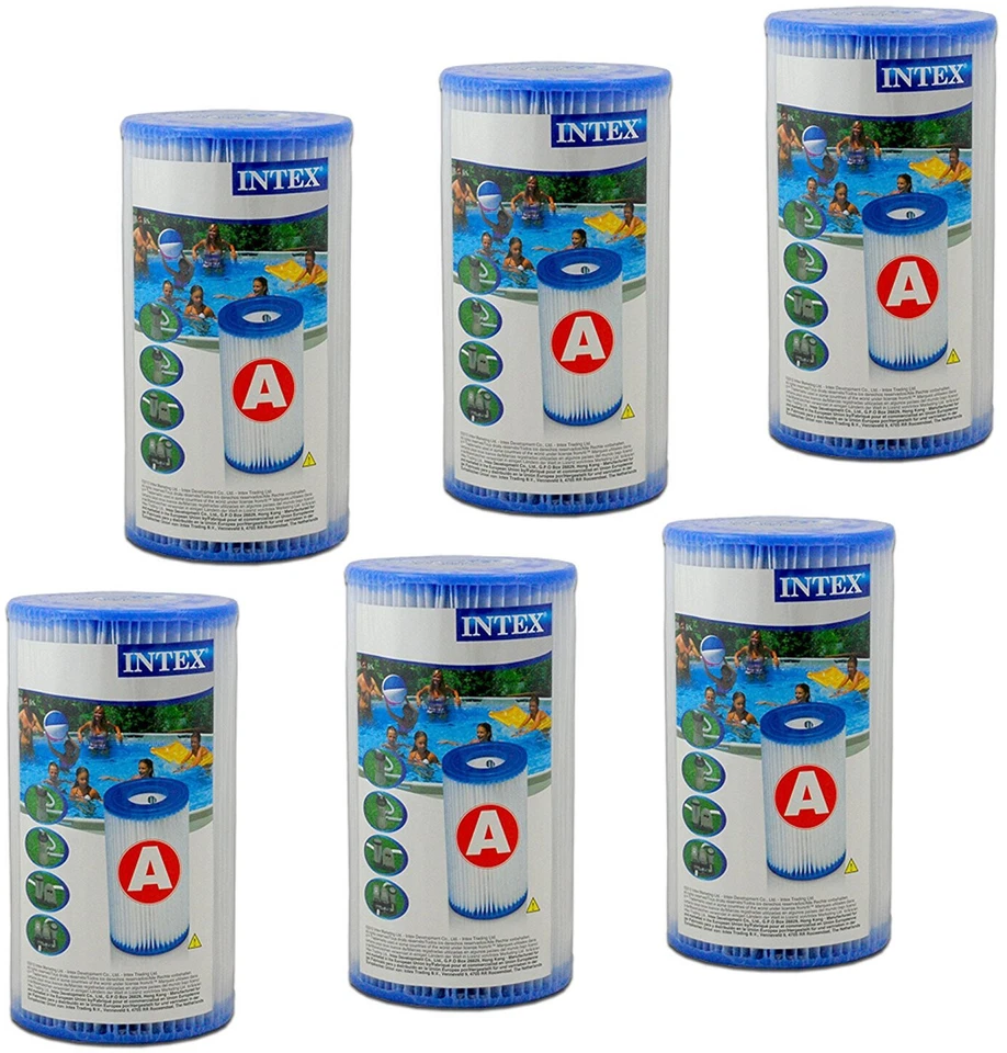 Intex 29000 Filterkartusche Wasserfilter Typ A für Filterpumpen Pool 6er Pack - Bild 1 von 1