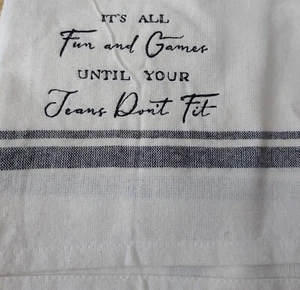 Dish Towel Flour Sack Vintage Humor - Picture 1 of 2
