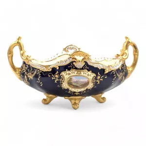 Antique Coalport Porcelain Vase Hampton Boat by Coalport, c.1891. - Picture 1 of 12