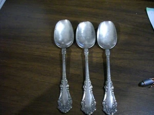 Antique 1897 IS 1847 Rogers Bros 3 Silver plate oval Soup Spoon Berkshire 1 unit - Picture 1 of 3