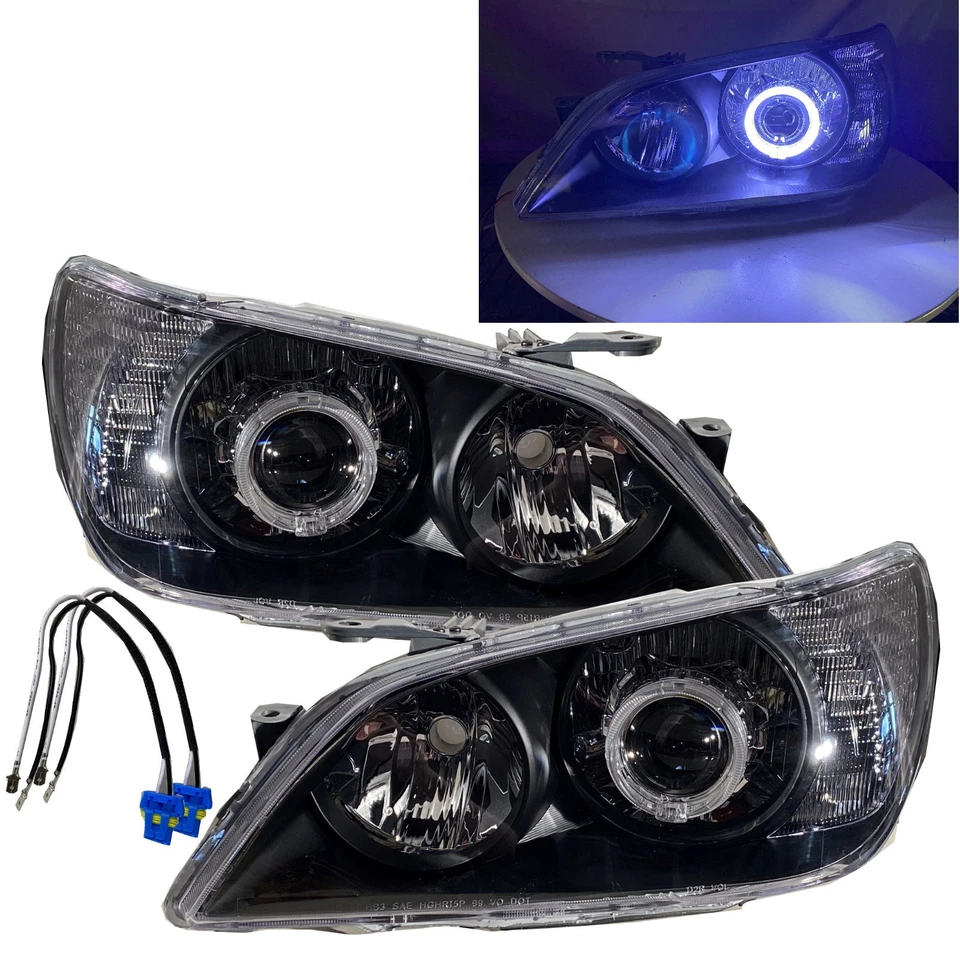 Fits LEXUS IS IS200/IS300 XE10 MK1 99-05 LED Angel-Eye Pro HID Headlight BK RHD - Image 1 of 4