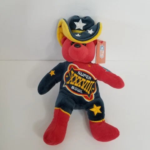 Carolina Panthers Super Bowl XXXVIII Team Beans Beanie Bear NWT Brand New NFL Cover