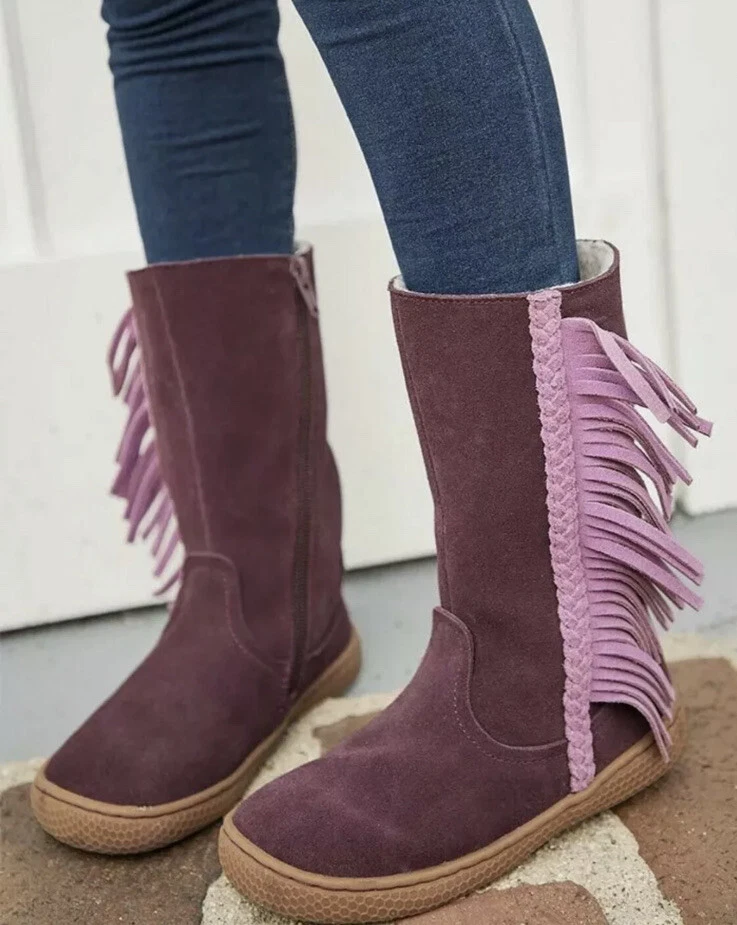 NUEVA Bota Completa Niñas Matilda Jane Talla 6 Niño Livie & Luca A Flecos Foto 1 de 4