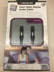Monster Optic cavo audio digitale 1,5 m NUOVO & IMBALLO ORIGINALE cavo ottico - Foto 1 di 1