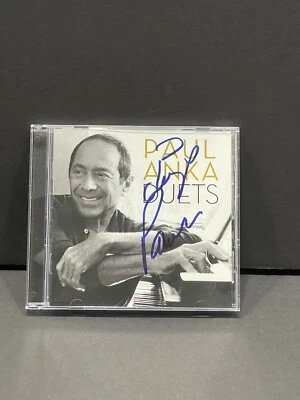 Paul Anka Duets SIGNED CD Cover Feat Michael Jackson Frank Sinatra Willie Nelson Foto 1 de 2