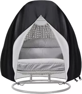 Egg Chair Cover Double 91x87 Inch Patio Hanging Egg Chair Cover 420D Oxford - Picture 1 of 7