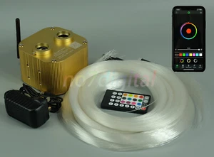 Luz LED de fibra óptica romántica hágalo usted mismo Twinkle Star Galaxy techo aplicación 600*4 metros - Imagen 1 de 7