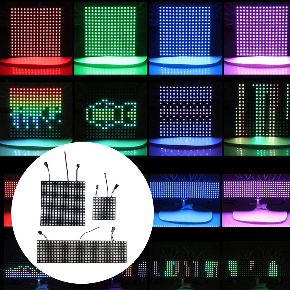 WS2812B LED Pixel Matrix Panel RGB Text Display - Image 1 of 1