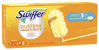 Plumeros de alta resistencia Swiffer 360 con mango extensible kit de inicio paquete de 6 estuche Foto 1 de 3