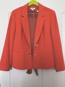 Open Front Dress Jacket, Orange, Size XL, BAR III - Picture 1 of 5