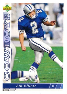 UPPER-DECK Lin Elliott RC CHIEFS COWBOYS Texas Tech Red Raiders - Picture 1 of 1