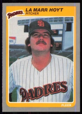 1985 Fleer Update LaMarr Hoyt San Diego Padres #U-58 - Image 1 of 2