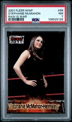 2001 Fleer WWF WWE Stephanie McMahon #68 PSA 7 RC Rookie POP 3 Only 5 Higher - Image 1 of 2