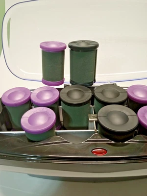 Conair Extreme Heat Flocked Jumbo Super Rollers CHV14X No Pins-clips CURLERS - Image 1 of 4