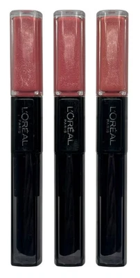 3 Pack L'Oreal Infallible Pro Last 2 Step Lipstick 115 Timeless Rose - Image 1 of 4