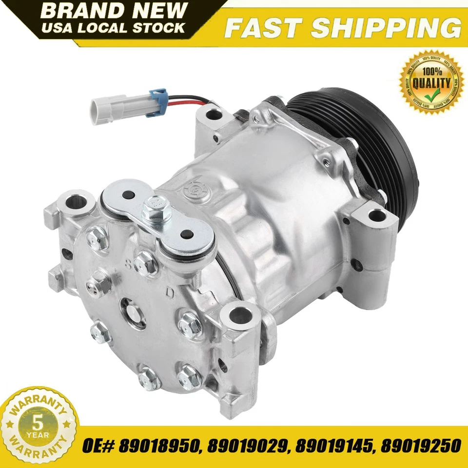 A/C Compressor W/ Clutch For Chevy C1500 Silverado GMC Savana Sierra 1500 2500 Foto 1 de 4