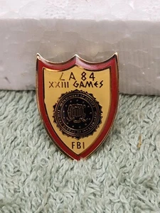 FBI LA 84 XXIII Spiele Olympische Spiele Federal Bureau of Investigation Schild Pin - Bild 1 von 3