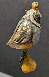 Vintage House Of Hatten Rebhuhn mit Birne Weihnachtsschmuck - 12 Tage 6 Zoll hoch - Bild 1 von 5