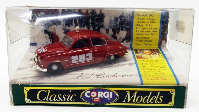 Corgi 1/43 Scale D712/1 - Saab 96 - #283 Eric Carisson Monte Carlo Rally - Image 1 of 1