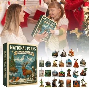 National Parks Advent Calendar 2025, 24 Days Christmas Countdown Calendar Gift - Picture 1 of 9
