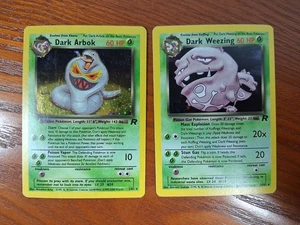Dunkles Arbok 2/82 & Dark Weezing 14/82 Team Rocket, Holo Rare, LP-MP, Pokemon TCG - Bild 1 von 11