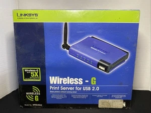 Linksys Wireless-G Print Server for USB 2.0 WPS54GU2 New Old Stock Sealed 🔥 - Picture 1 of 11