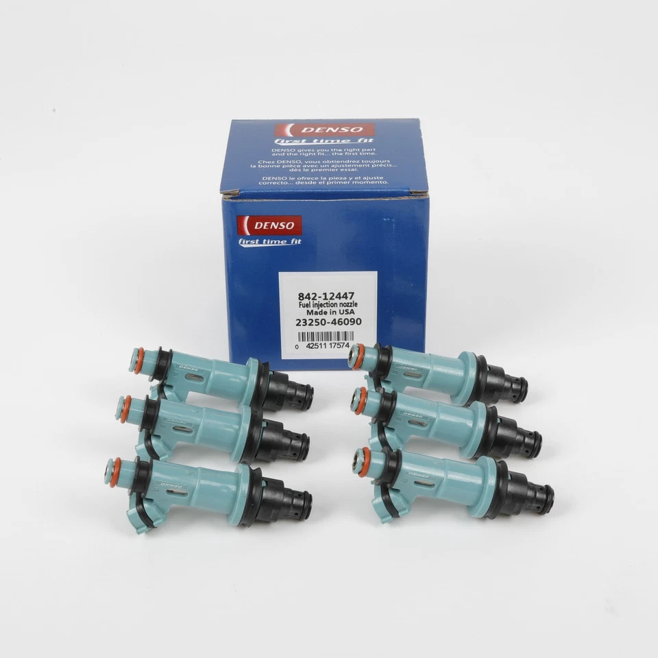 6Pcs DENSO Fuel Injectors 23250-46090 For Toyota Supra Lexus SC300 IS300 GS300 Foto 1 de 4