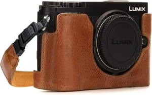 MegaGear Panasonic Lumix DC-GX9 Ever Ready Halb Echtleder Tasche mit Soll - Bild 1 von 8