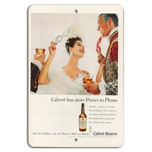 Vintage Elegance: Calvert Reserve Whiskey Schild - Bild 1 von 1