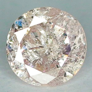 0.16 Ct I-2 Round Diamond Cut 3.3 MM 100% Natural Argyle Fancy Pink Diamond - Picture 1 of 5