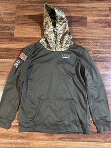 Nike Detroit Lions Salute To Service Hoodie Youth XL Camo Dri Fit On Field - Picture 1 of 9