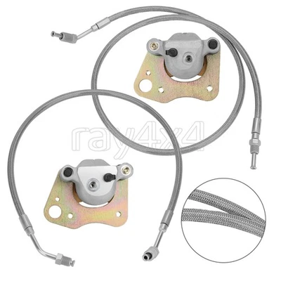 Pinzas de freno delanteras izquierda derecha y mangueras para Polaris Ranger 500 2000-2004 Foto 1 de 4