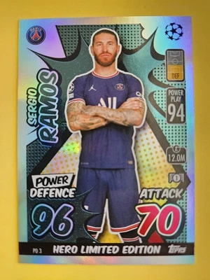 2021-22 Topps Match Attax UEFA Champions and EL Power Defense #PD3 Sergio Ramos - Image 1 of 2
