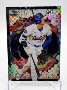 2024 Topps Finest Shohei Othani Rare Checkerboard Xfractor Refractor - Picture 1 of 2