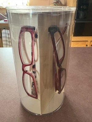 Juego de (2) +2,00 gafas de lectura para mujer Corinne McCormack con estuche/collar NUEVO Foto 1 de 4