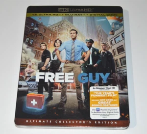 Free Guy 4k UHD New Sealed with Slipcover Blu-ray Digital 2021 Collector's Ed - Picture 1 of 6