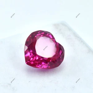 Piedra preciosa suelta certificada corte corazón rubí natural de 10,10 quilates por GIR color rosa - Imagen 1 de 13
