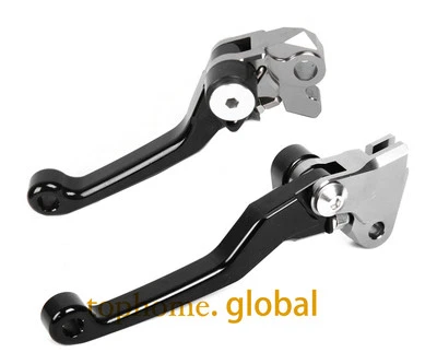 Black CNC Pivot Brake Clutch Levers For Yamaha YZ125/250 YZ250F	2001-2006 2002 Foto 1 de 4