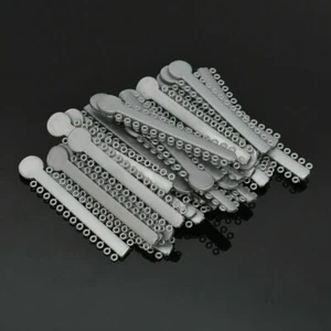 1040 Pezzi Fasce Elastomeriche Legature Elastiche Grigio/Argento Ortodonzia Dentale - Foto 1 di 5