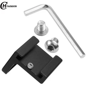 Adaptador de monitor base de flash de zapata fría tornillo de metal con montaje de rosca lateral de 1/4" nuevo - Imagen 1 de 8