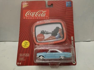 FORD GALAXIE 500 1963 COCA-COLA TIN TRAY 1:64 JOHNNY LIGHTNING - Imagen 1 de 3