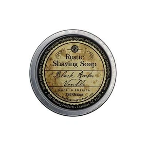 Black Amber Vanille Rustic Shaving Soap (Tin) - by Wet Shaving Products (Used) - Picture 1 of 2
