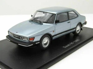 Saab 90 1985 Light Blue Metal Neo 43674 1/43 Resin Model Car Sweden - Picture 1 of 6