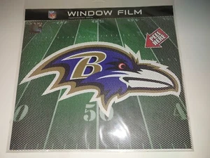 Baltimore Ravens 12 x 10 LOGO WINDOW FILM ! FREE SHIPPING ! FAST SHIPPING ! - Picture 1 of 4