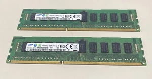 Lot of 2 4GB 1Rx4 Samsung M393B5270DH0-YH9 PC3L-10600R DIMM ECC Server RAM. BH - Picture 1 of 3