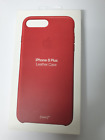 Genuine Apple iPhone 7 Plus & 8 Plus Leather Case Cover 7+ 8+  (PRODUCT) RED