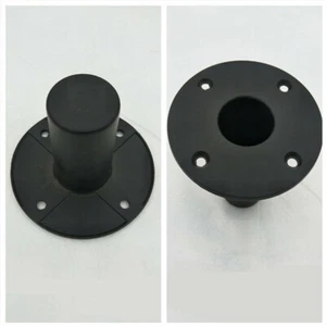 84 mm Höhe Metall schwarz Kreis Lautsprecher Ständer Top Mütze Stange Montage Zubehör - Bild 1 von 6
