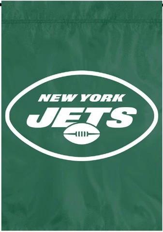 New York Jets Premium Nylon GARDEN Flag APPLIQUE Embroidered Banner Football Cover