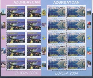 2004 EUROPE CEPT Azerbaijan 2 Minifoli of 10 val Holiday MNH** - Picture 1 of 1