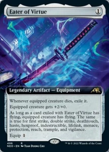 Eater of Virtue x1 1x Extended Art Kamigawa: Neon Dynasty NM MTG - Picture 1 of 1